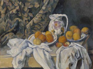 Paul Cézanne, Natura morta con tenda, 1894-1895, Olio su tela